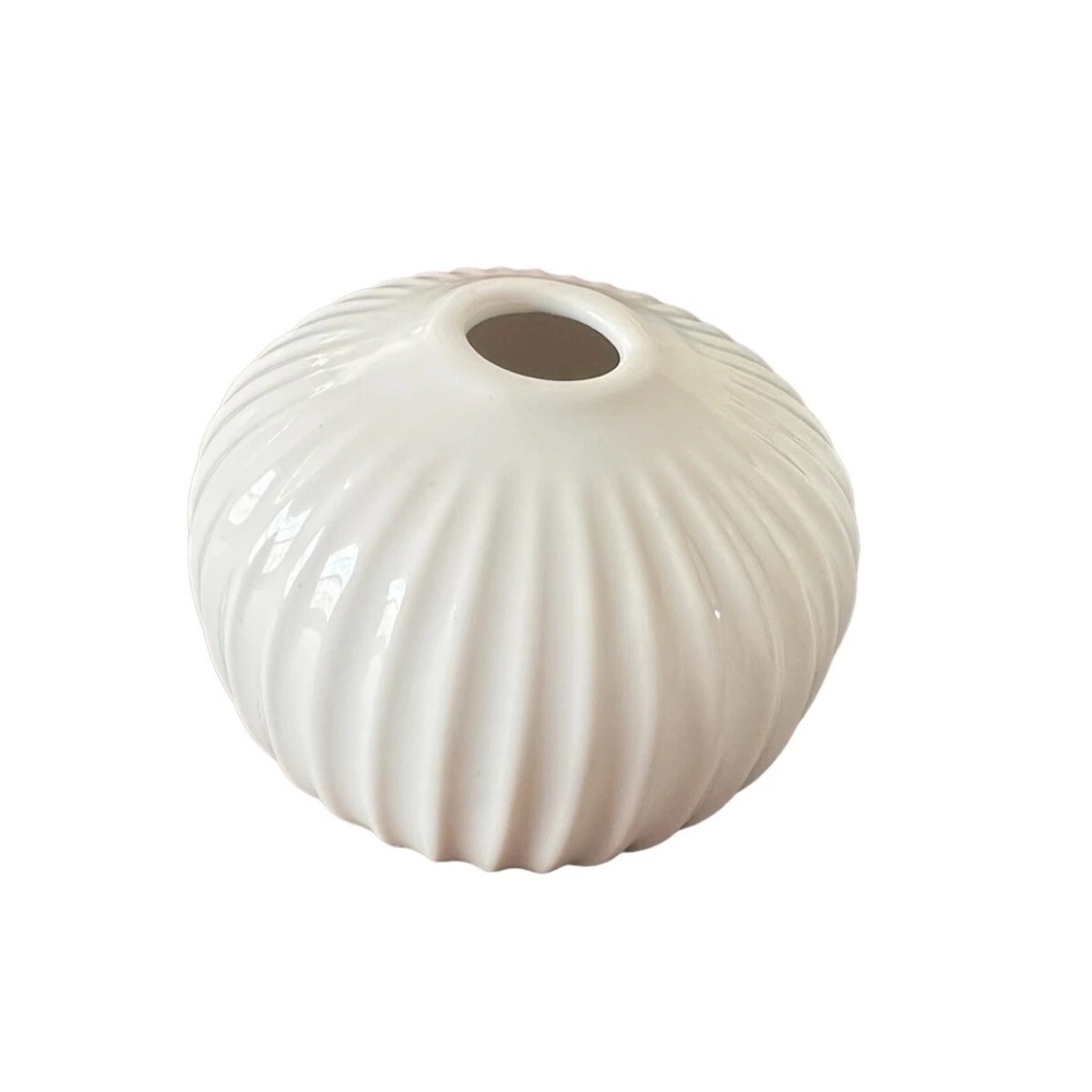 Kahler Hammershoi White Porcelain Vases Set Of 3 Hans-Christian Bauer - Picture 2 of 5